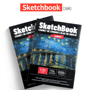 SP-16128W Series Thread-Bound Sketchbook with Masterpieces
